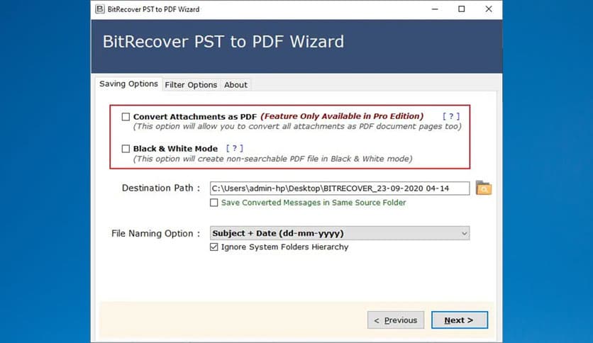BitRecover PST to PDF Wizard 26.1