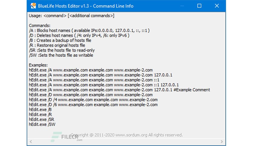 BlueLife Hosts Editor 1.6