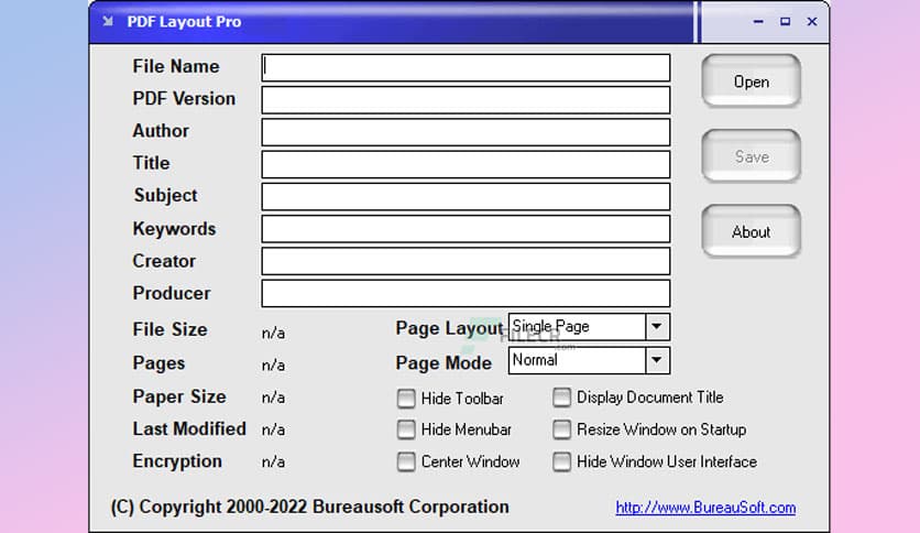 Bureausoft PDF Layout Pro 3.01