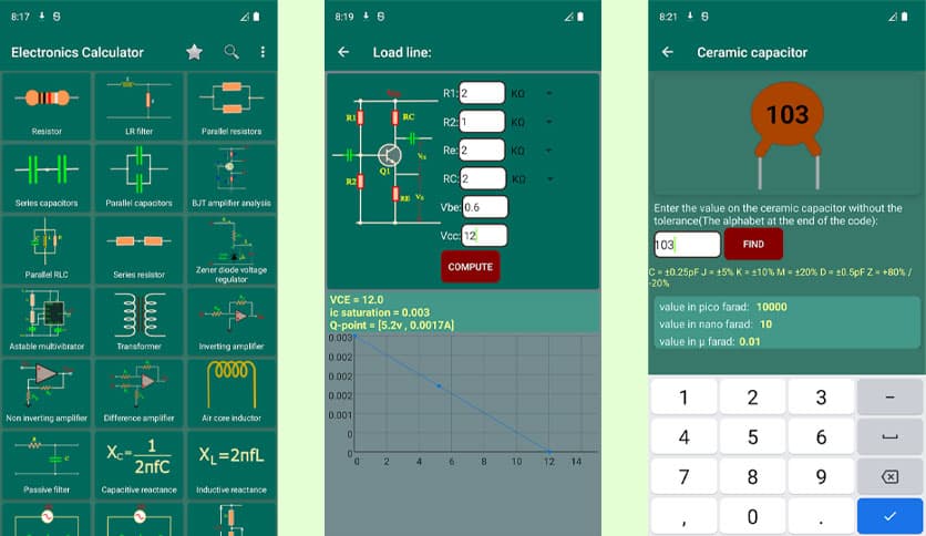 Calctronics – electronics tools 1.27 build 35