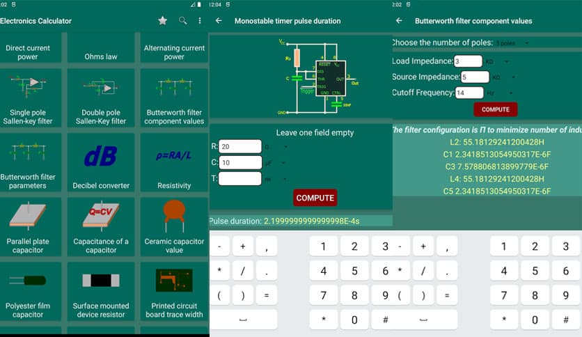 Calctronics – electronics tools 1.27 build 35