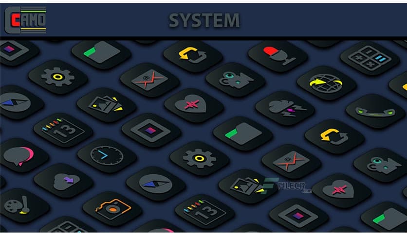 Camo Dark Icon Pack 1.6.7