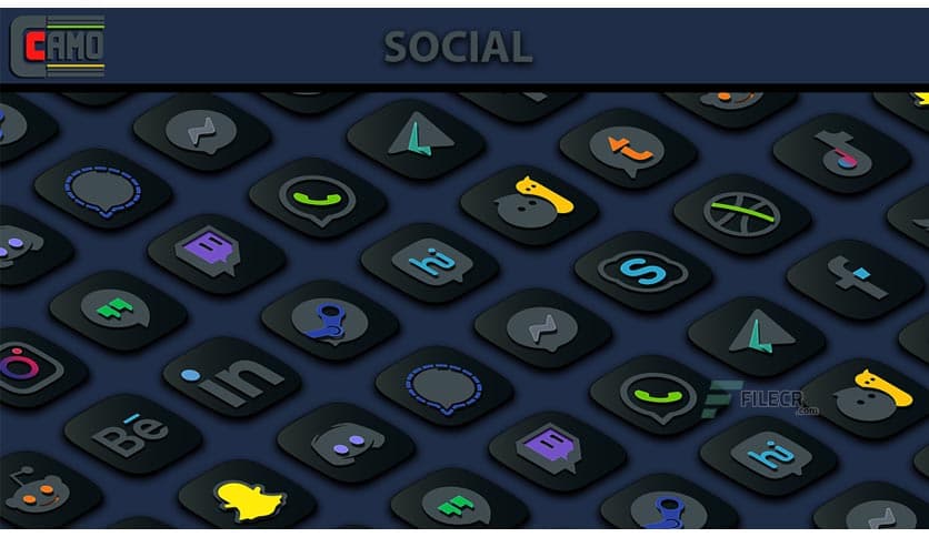 Camo Dark Icon Pack 1.6.7