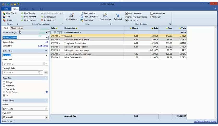 Chaos Legal Billing 10.2.0