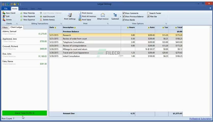 Chaos Legal Billing 10.2.0