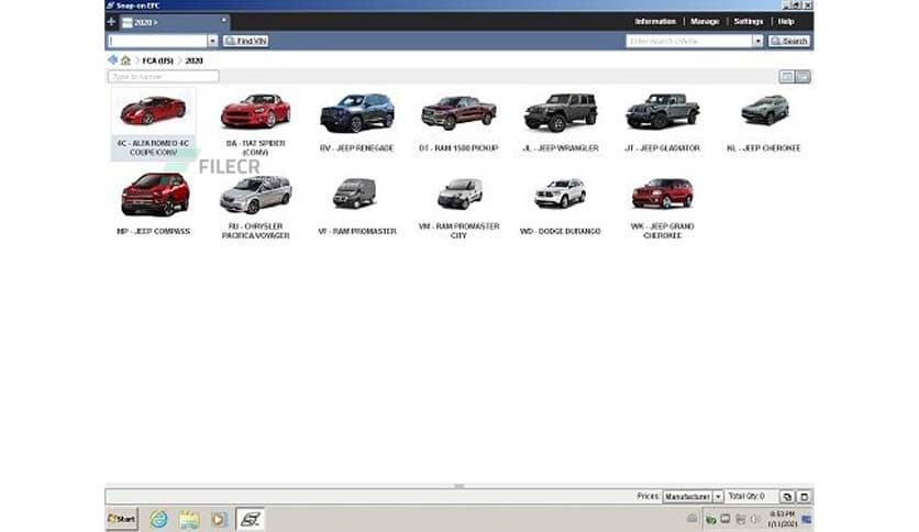 Chrysler FCA EPC5 International 09.2020