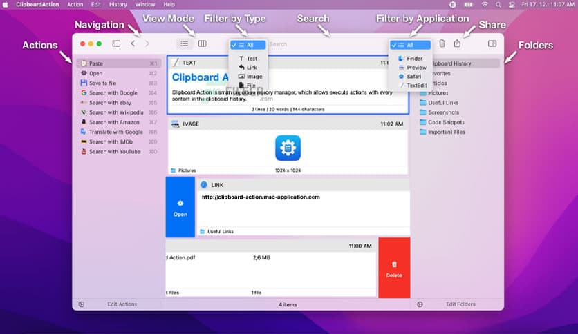 Clipboard Action 1.5.7
