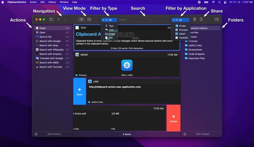 Clipboard Action 1.5.7