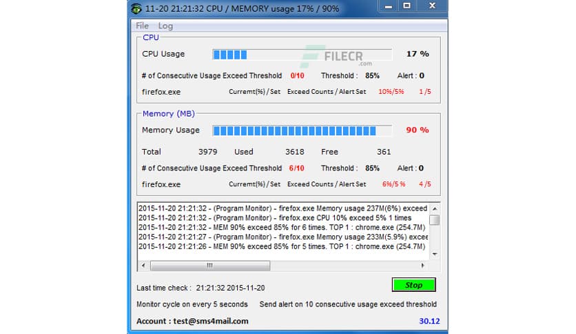 CPU Monitor and Alert 4.7.3