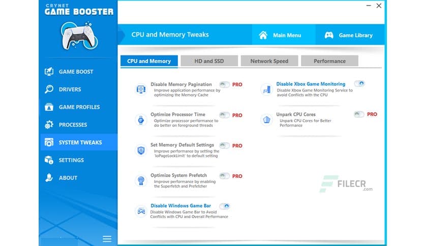 Crynet Game Booster 1.0.0.0