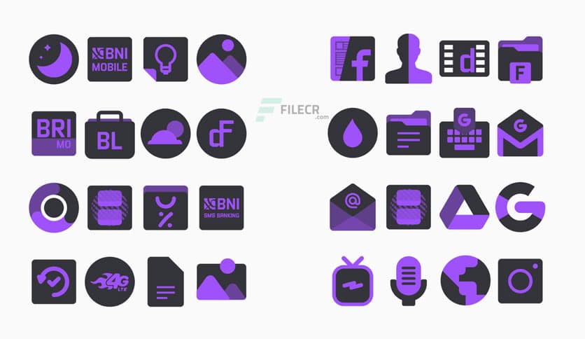 Dark Purple – Icon Pack v1.6