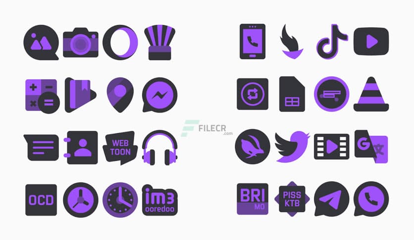 Dark Purple – Icon Pack v1.6