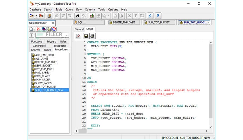 Database Tour Pro 11.6.2.1332