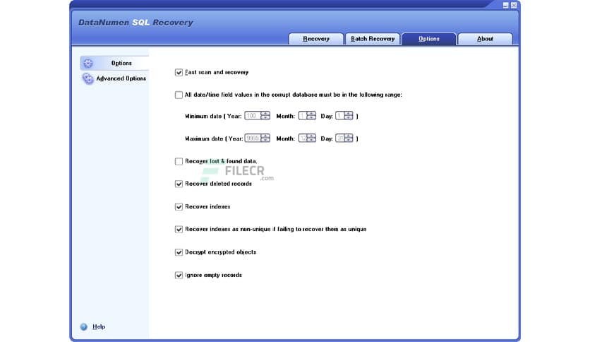 DataNumen SQL Recovery 5.2.0.0