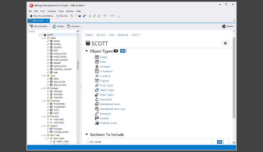 dbForge Documenter for Oracle 1.5.221