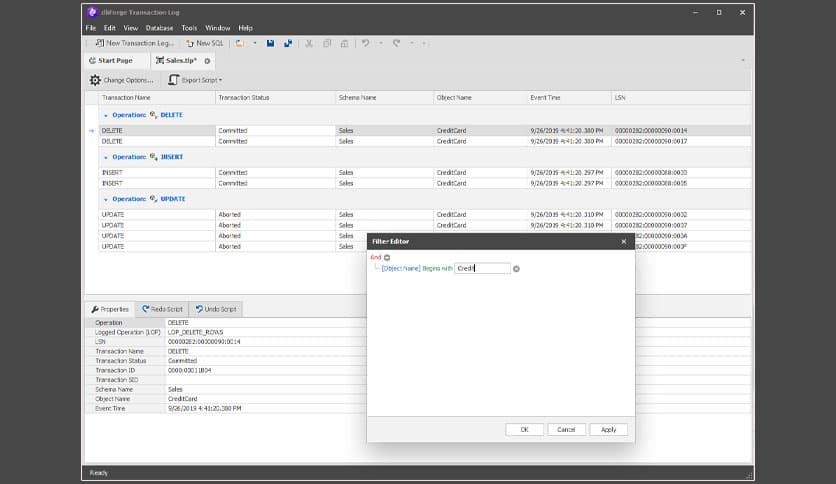 dbForge Transaction Log 2.1.85