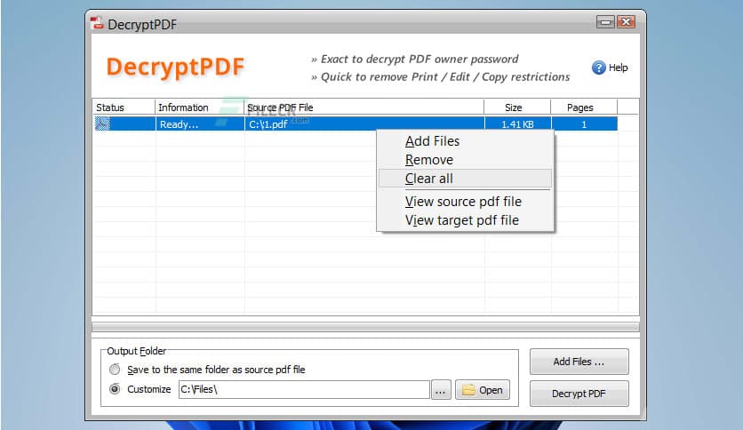 DecryptPDF 3.0.0