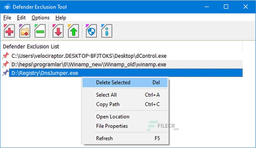 Defender Exclusion Tool 1.4