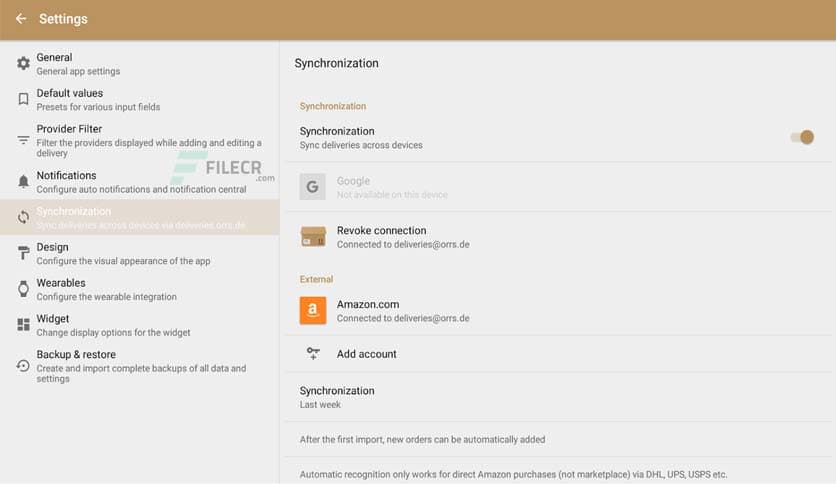 Deliveries Package Tracker  6.0.1 build 1974