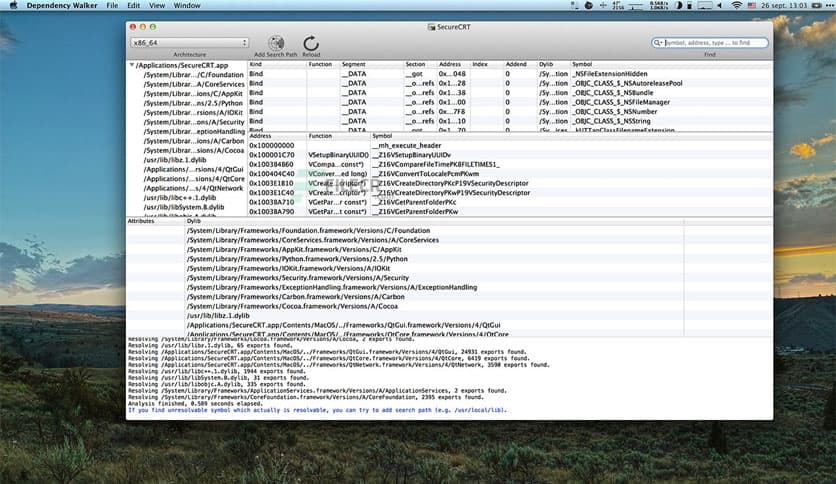 Dependency Walker 1.4.1