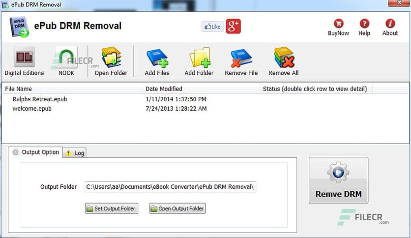 ePub DRM Removal 4.23.11201.387