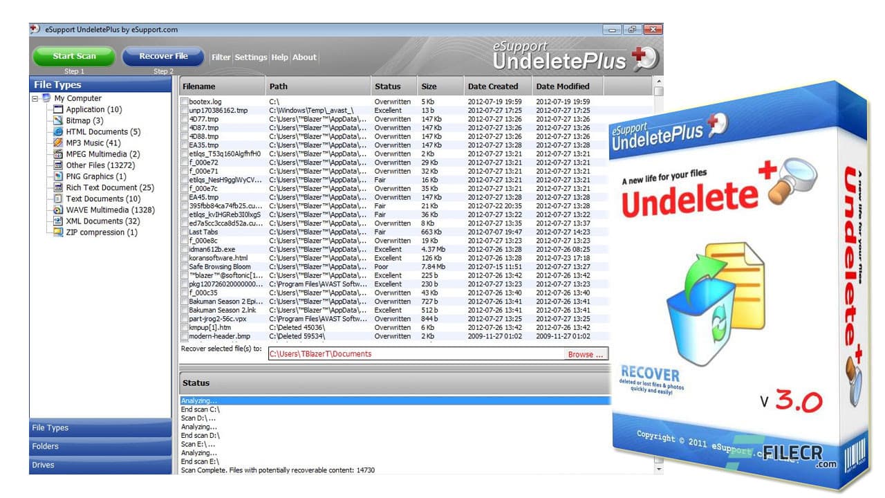 eSupport UndeletePlus 3.0.20.1104
