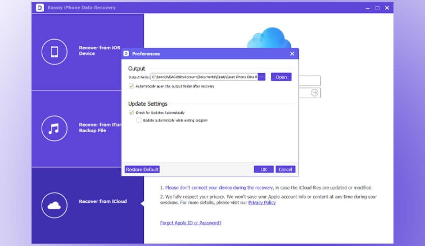 Eassiy iPhone Data Recovery 5.0.18