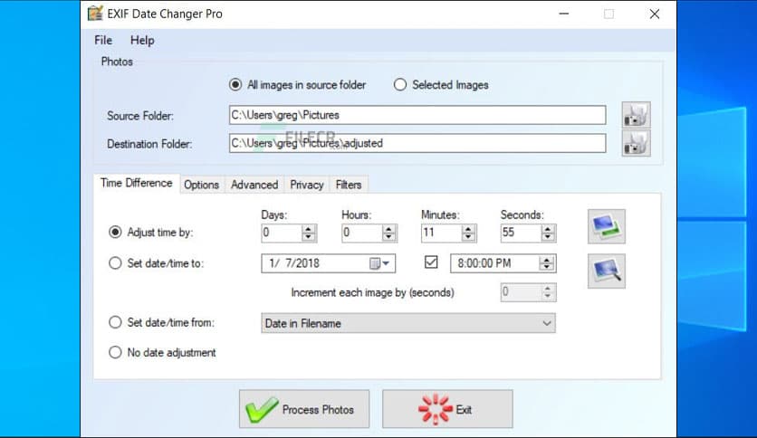 EXIF Date Changer Pro 3.9.3.0