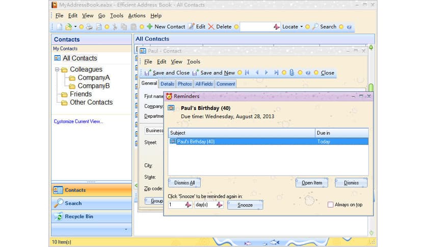 Efficient Address Book 5.60 Build 559