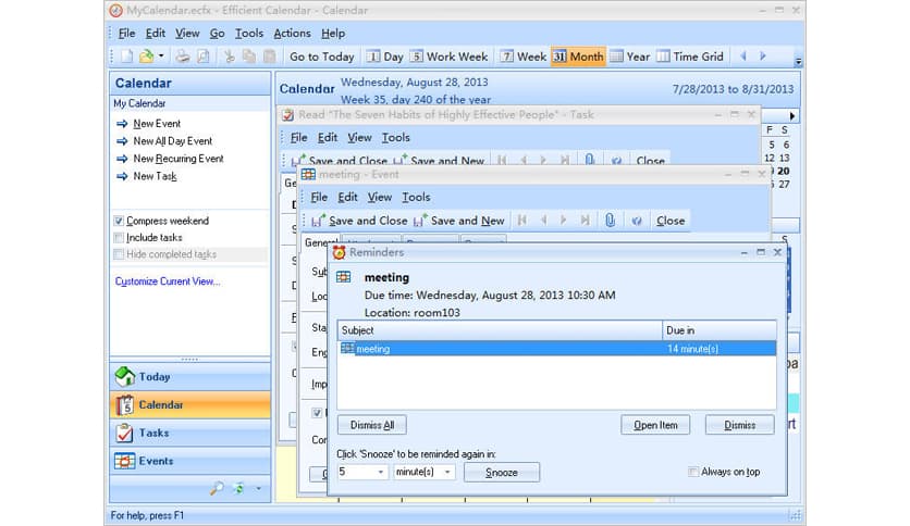 Efficient Calendar 5.60 Build 559
