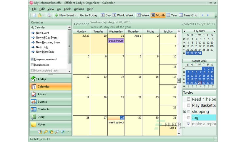 Efficient Ladys Organizer 5.60 Build 559
