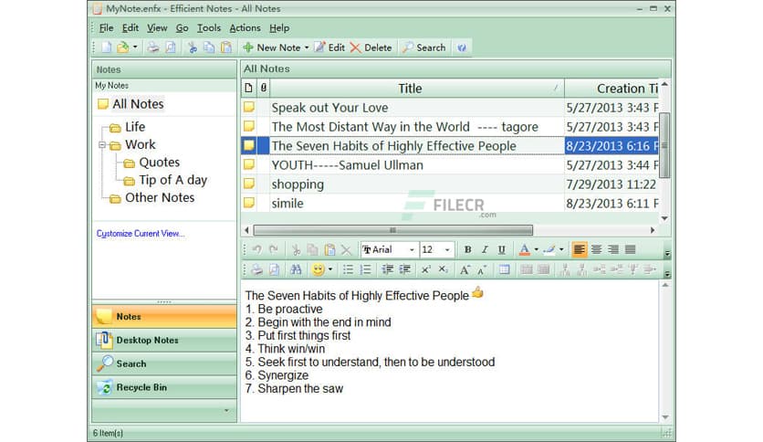 Efficient Notes 5.60 Build 559