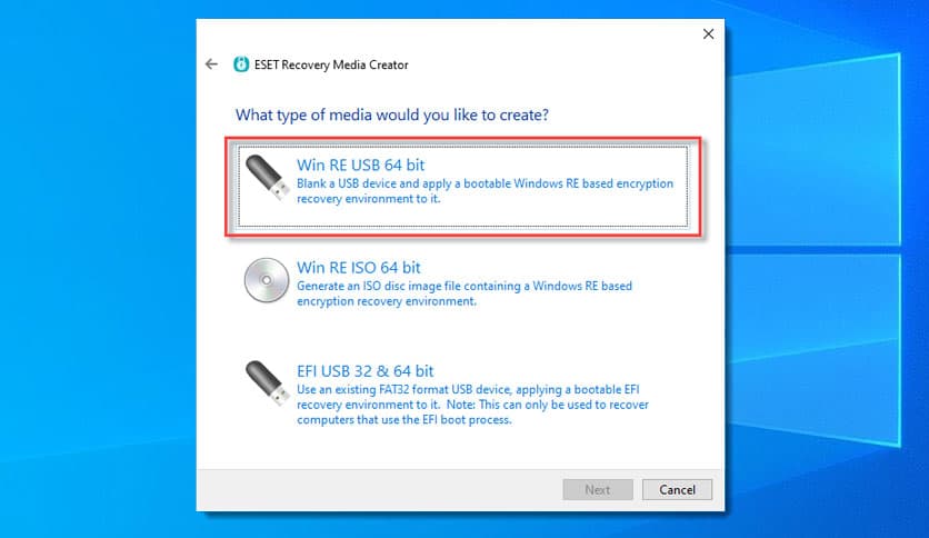 ESET Recovery Media Creator 1.0.45.14