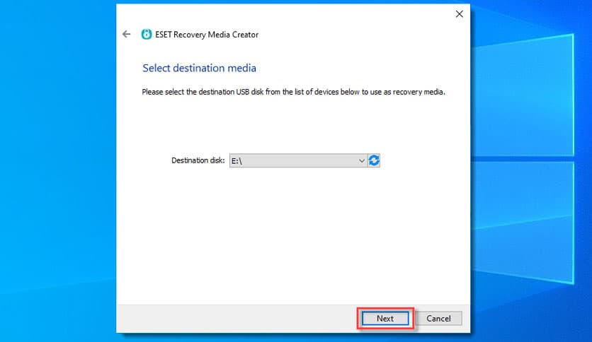 ESET Recovery Media Creator 1.0.45.14