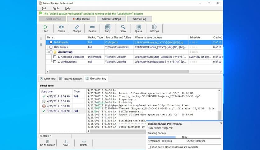 Exiland Backup Professional 7.1