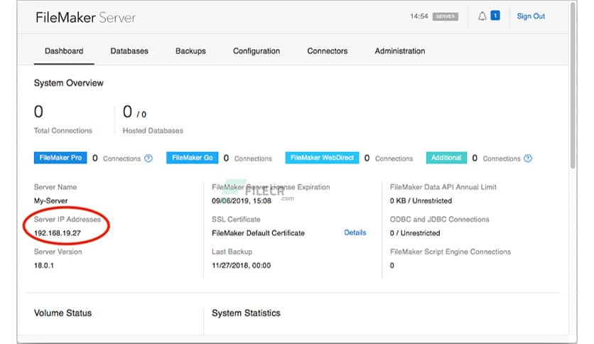 Claris FileMaker Server 21.0.1.51