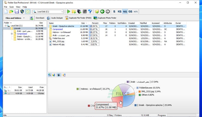 Folder Size Professional 4.5.0.0