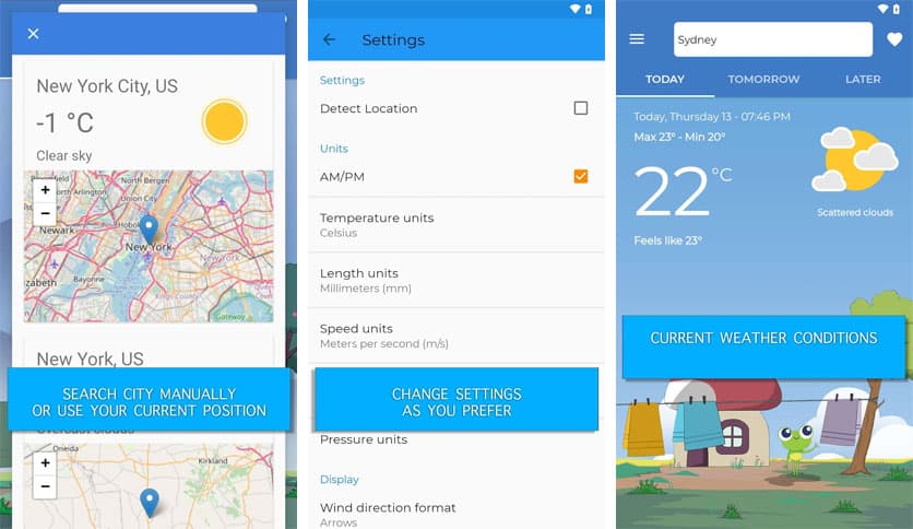 Frog weather forecast 6.1.4