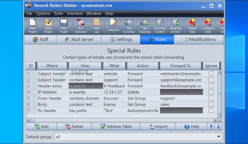 Gammadyne Round-Robin Mailer 36.0