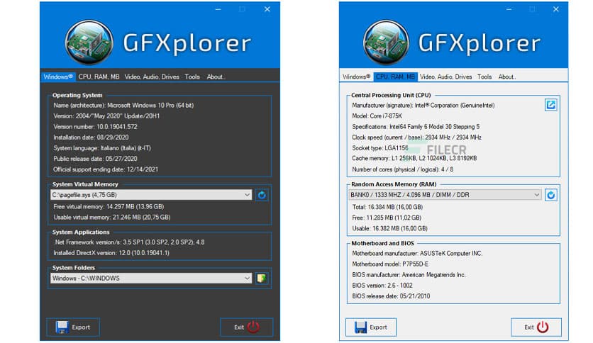 GFXplorer 3.16.1.1832