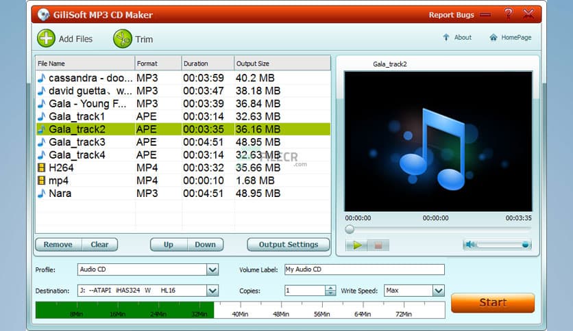 GiliSoft MP3 CD Maker 9.7.0
