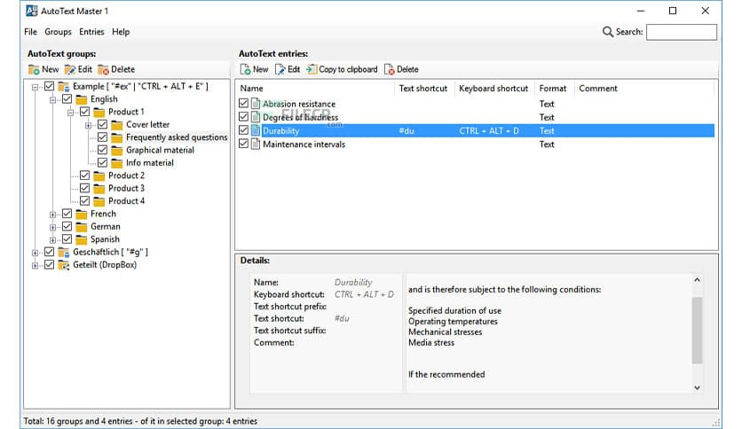 Gillmeister AutoText Master 1.7.1