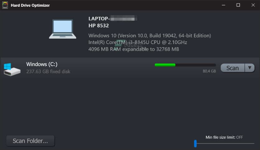 WebMinds Hard Drive Optimizer 1.9.0.12