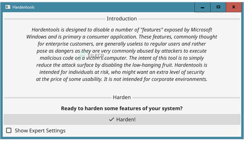 Hardentools 2.6