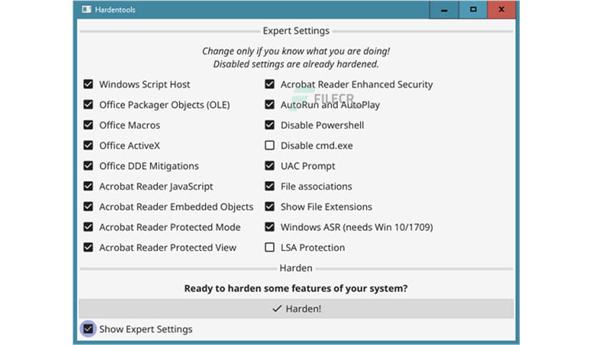 Hardentools 2.6