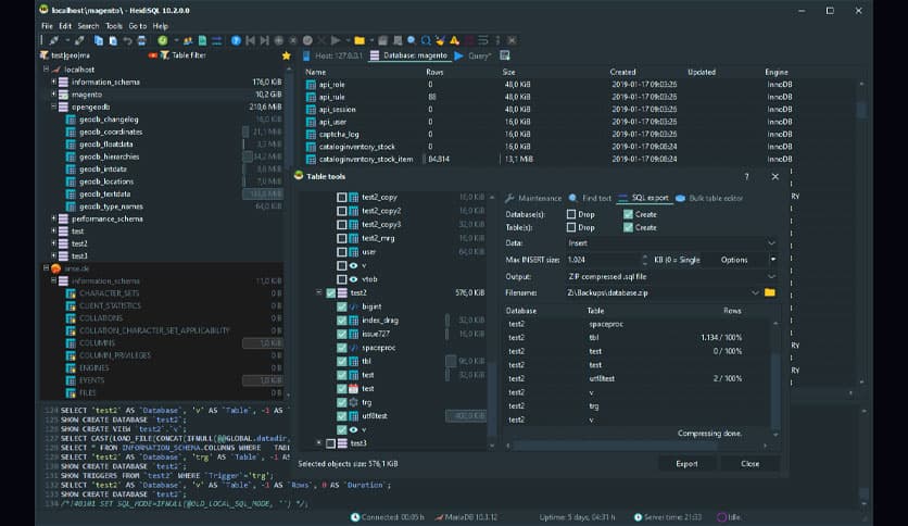 HeidiSQL 12.3.0.6589