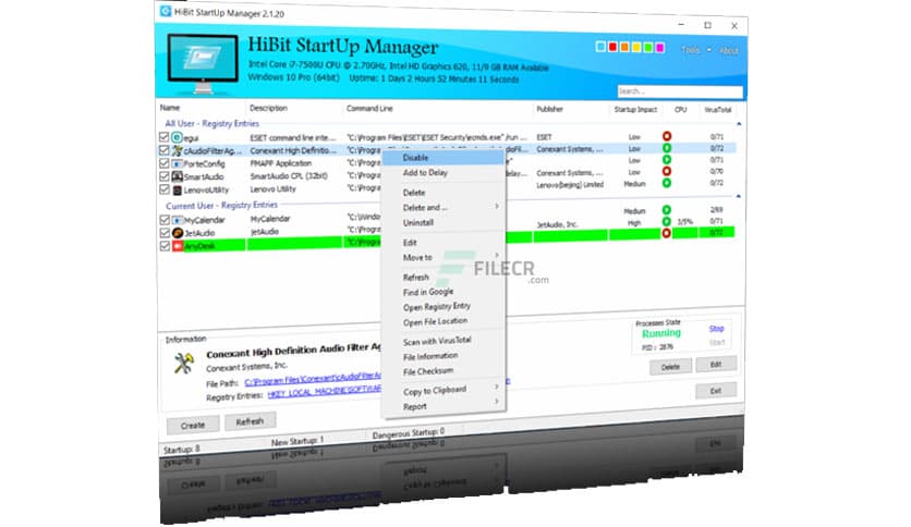 HiBit System Information 2.1.30
