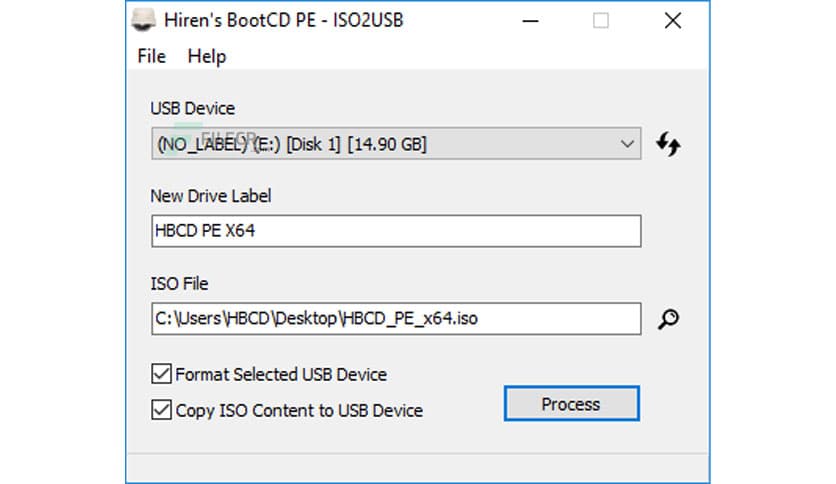Hiren’s BootCD PE – ISO2USB 1.0.8