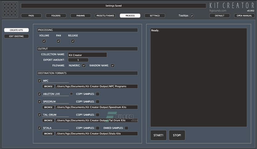 Homegrown Sounds Kit Creator 0.992