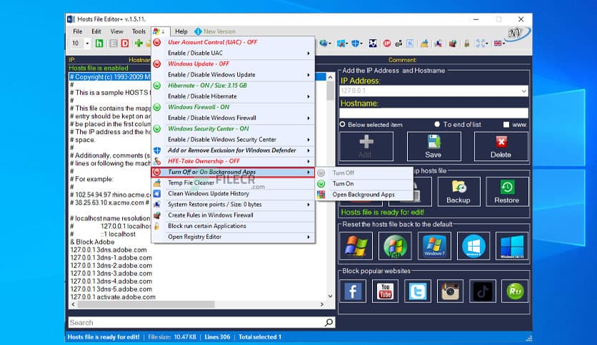 Hosts File Editor+ 1.5.16